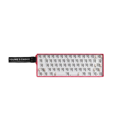 61-Key Wireless Keyboard Kit: Full-Key Hot-Swappable RGB Backlit Mechanical Keyboard with 3-Pin/5-Pin Switches and Full Anti-Ghosting