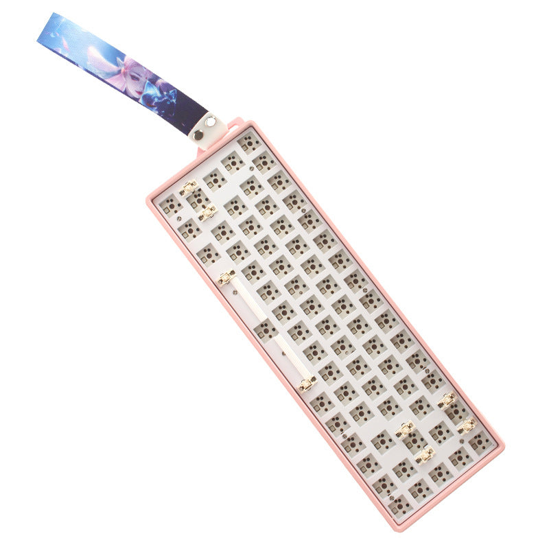 Customizable 68-Key Hot-Swappable Wired Mechanical Keyboard with Silent Switches for Gaming, Office Work, and Typing