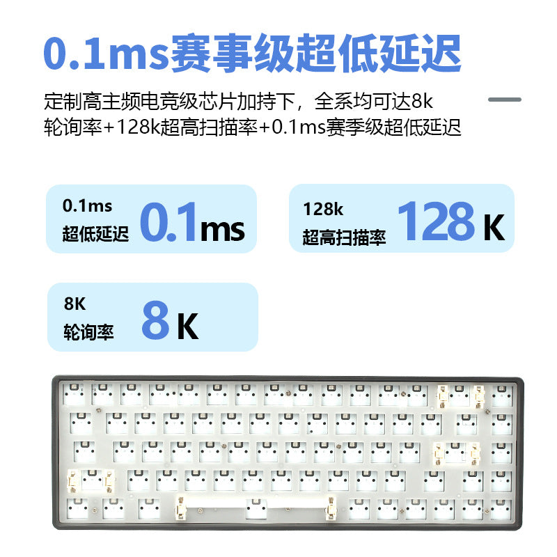 68-Key Magnetic-Axis Mechanical RGB Keyboard Kit