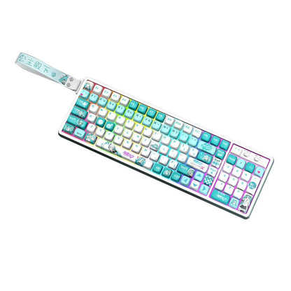 GK102 Wireless Bluetooth Tri-Mode Wired Mechanical Keyboard—Customizable for Esports Gaming