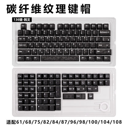 Carbon Fiber Texture Keycaps