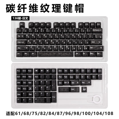Carbon Fiber Texture Keycaps