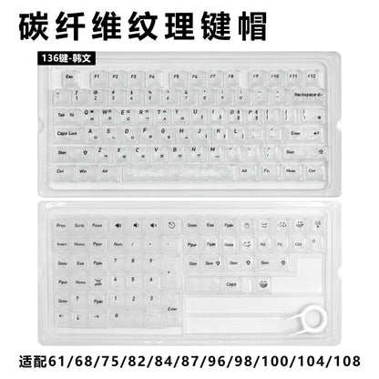 Carbon Fiber Texture Keycaps