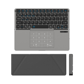 Bluetooth Foldable Touchscreen + Leather Case Keyboard